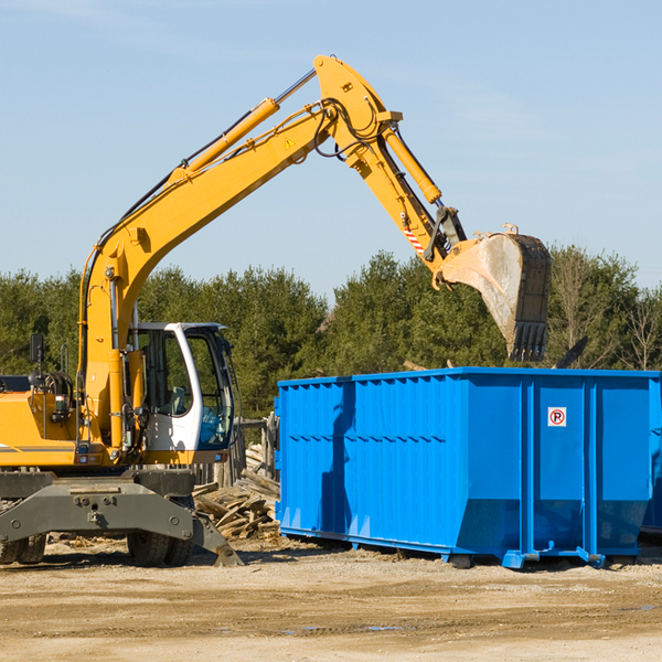 can i choose the location where the residential dumpster will be placed in Kegley WV